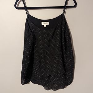 Elle | Black Polk Dot Shirt